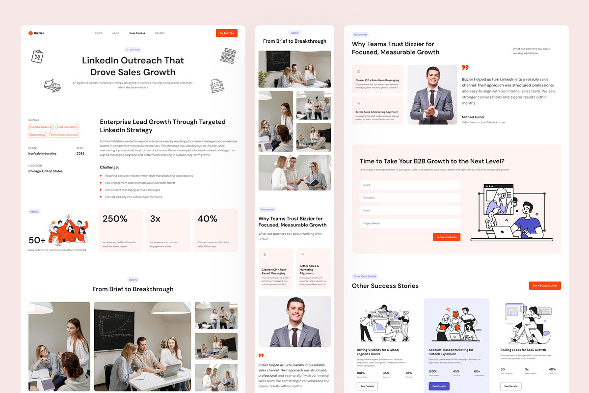 Marketing Agency Website UI Figma, an UI Kit Template by peterdraw (Photo 5 of 7)