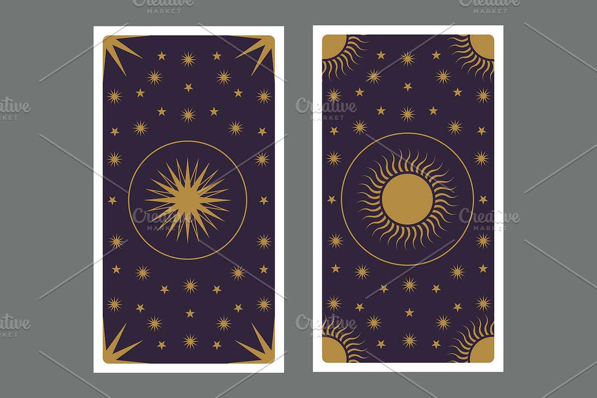 Back of Tarot Cards, a Decorative Illustration by La Inspiratriz (Photo 6 of 7)