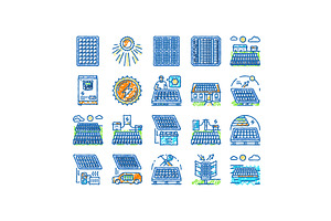 solar panels energy sun icons hand, an Object Illustration by pikepicture
