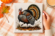 Thanksgiving Turkey Sublimation, a Seasonal Illustration by Libby Wishes (Thumbnail 4 of 4)