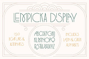 Lempicka Font Duo & Vector Ornaments, a Font by Molly Suber Thorpe (Thumbnail 3 of 11)