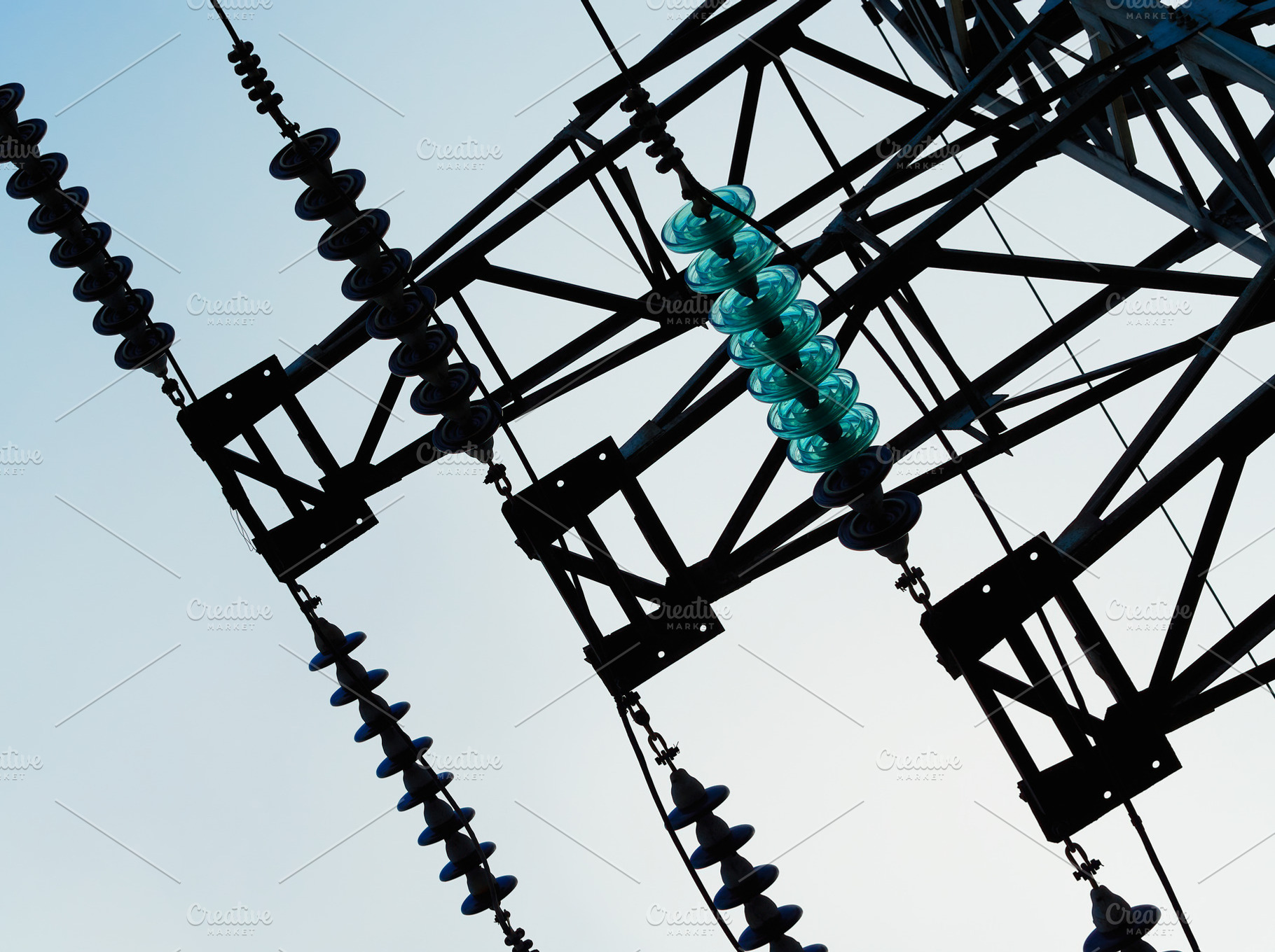 Electricity power line in detail background, an Industrial Photo by RETROWAVE '88