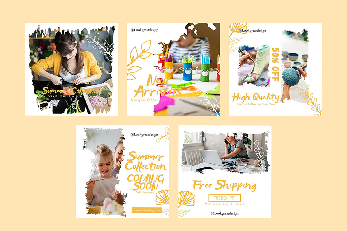Instagram Post Template For Canva, a Social Media Template by DreamColor (Photo 4 of 5)