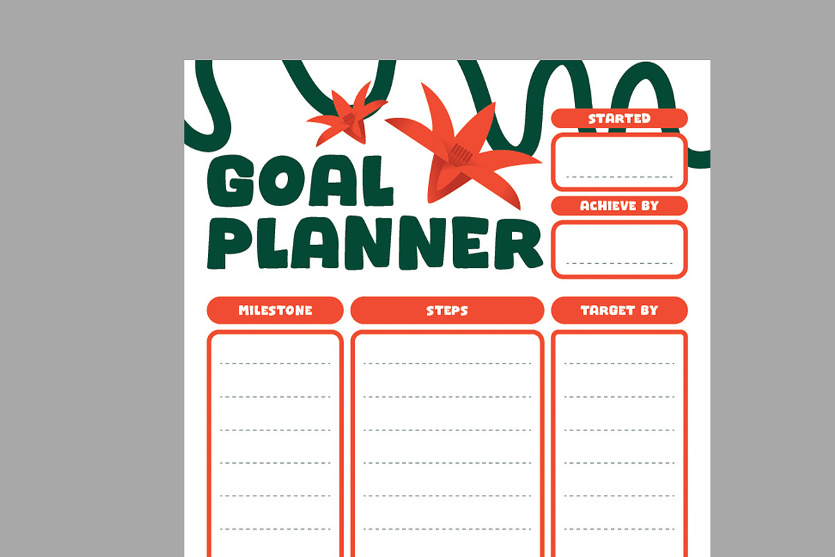 New Year Resolution Planner, a Stationery Template by Neermana (Photo 3 of 4)