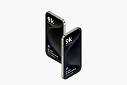 iPhone 15 Pro Mockups 9, an iPhone Mockup by Mockupia (Thumbnail 2 of 5)