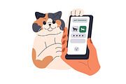 Pet care. Cats and dogs services set, an Animal Illustration by Good Studio (Thumbnail 7 of 11)