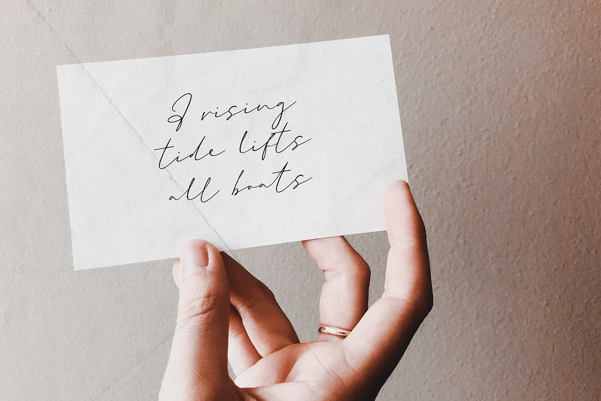 Aiffon Handwritten Script, a Script Font by Awanstudio (Photo 4 of 8)