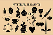 Black Celestial Clipart Set 2, an Object Illustration by Ginny and Sam (Thumbnail 3 of 15)