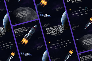 Space Travel Landing Page