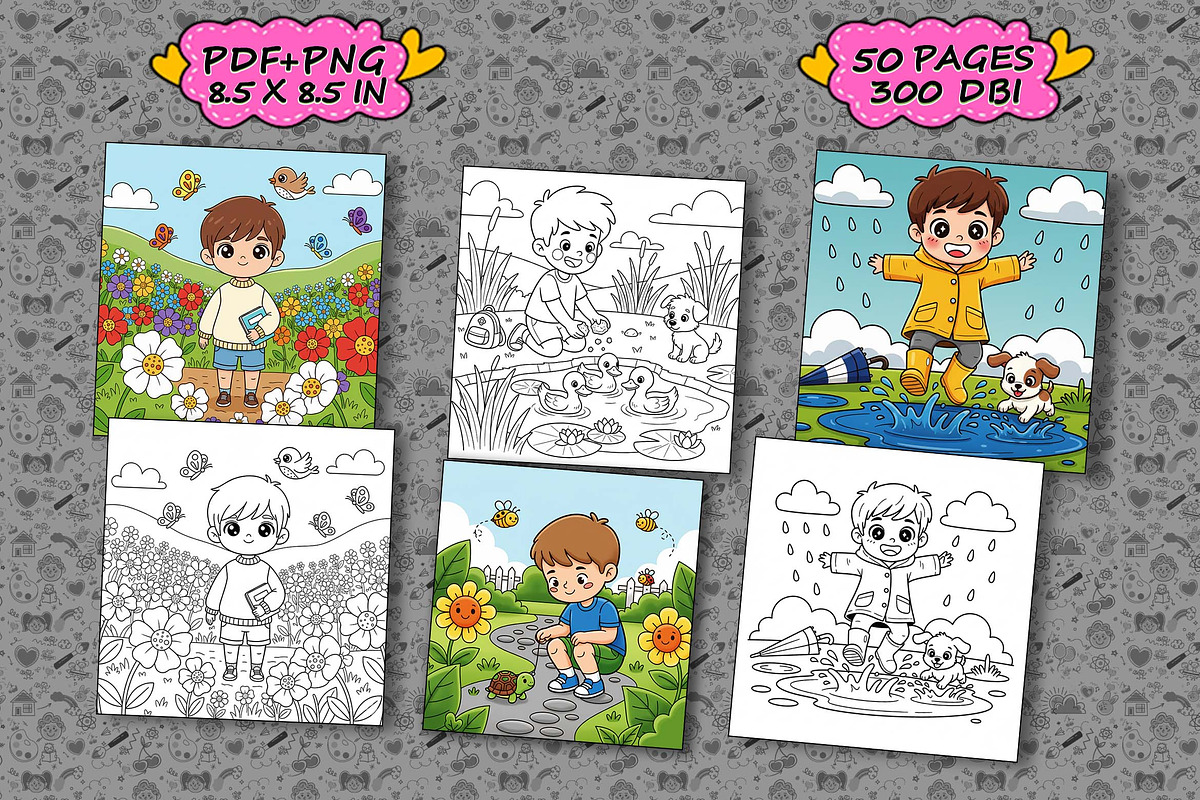 Cozy Times Chill Moments Book pages, an Illustration by one-touch (Photo 5 of 9)