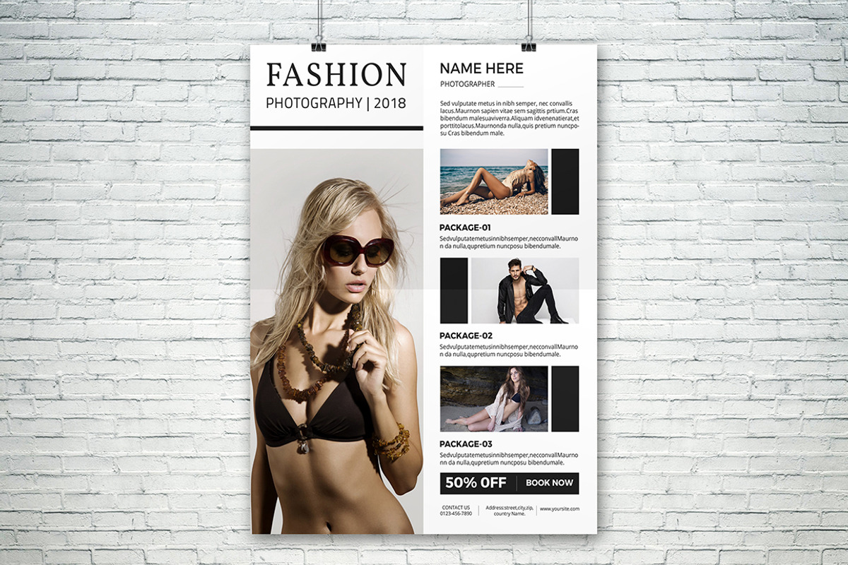 Fashion Photography Flyer, a Flyer Template by Rimana_Templatehive (Photo 2 of 3)