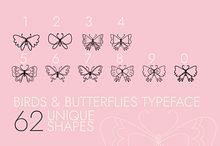 Birds and Butterflies Dingbats Font