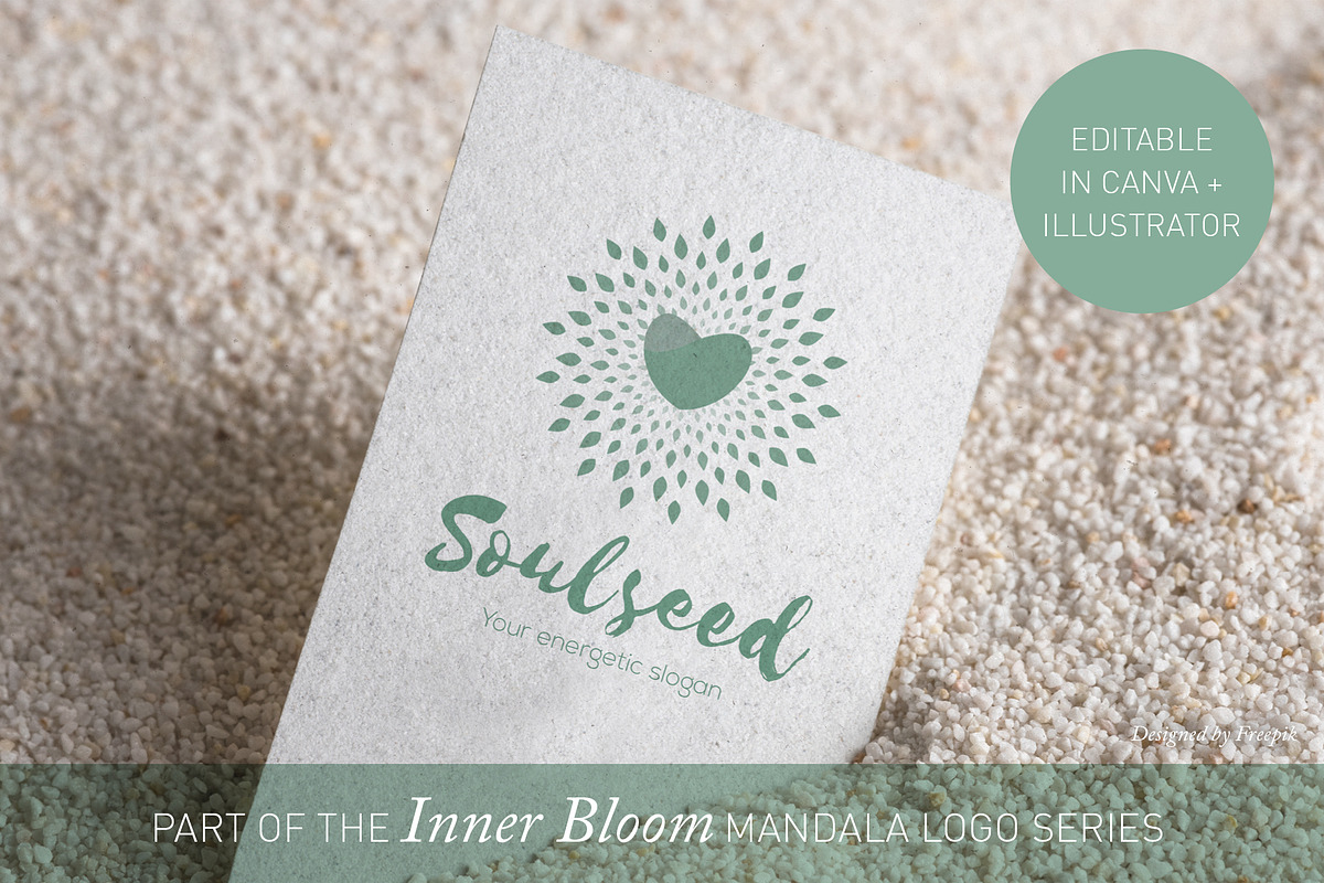 Growth Mandala Logo Design Canva/AI