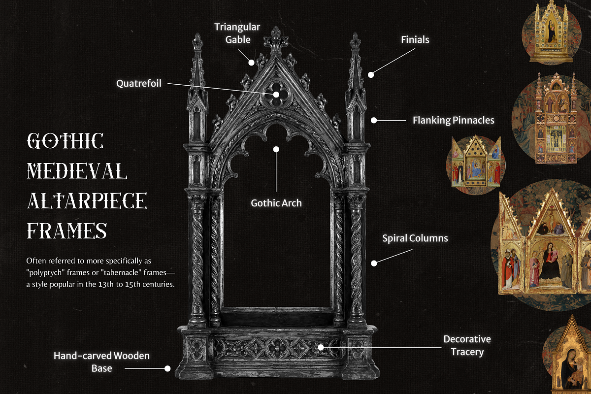 Gothic Medieval Frames, an Object Graphic by The Flossy Finch (Photo 18 of 21)