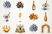 Elegant New Year Balloons and Champa, an Illustration by RobertsArt (Thumbnail 5 of 5)