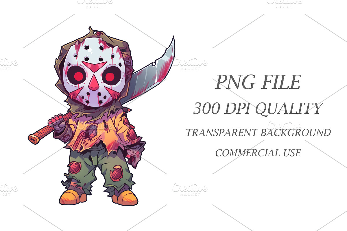 Cartoon Horror Halloween Guys 04., a Decorative Illustration by KENO Mascots (Photo 10 of 10)