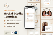 Testimonial - Social Media Template, a Social Media Template by GoTemp (Thumbnail 1 of 3)