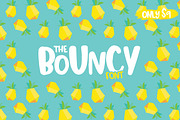 The Bouncy Font, a Sans Serif Font by Salt & Pepper Designs (Thumbnail 1 of 6)