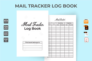 Mail Tracker Notebook KDP Interior