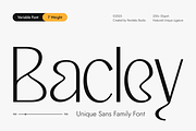 Bacley - Modern Elegant Sans, a Sans Serif Font by Pandeka Studio (Thumbnail 1 of 9)