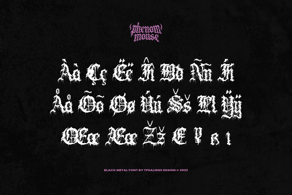 Phenom Mouse, a Blackletter Font by ilhamtaro (Photo 10 of 10)