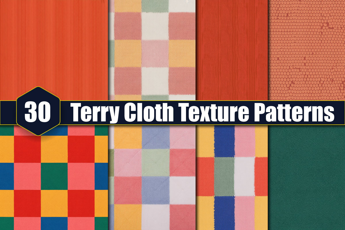 Terry Cloth Texture Patterns, a Pattern Graphic by protabsorkar11