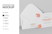 Wedding Invite Card &Envelope Mockup, a Product Mockup by graphypix (Thumbnail 2 of 4)