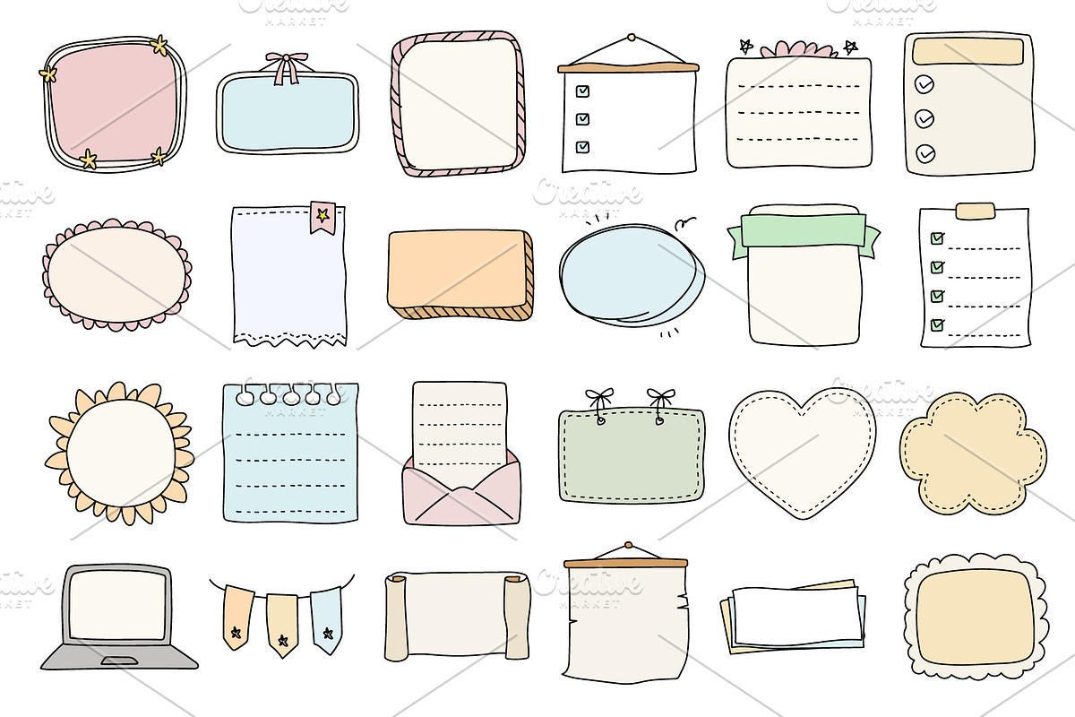 96 banner and paper vector set, an Object Graphic by Pinkbrush (Photo 5 of 5)