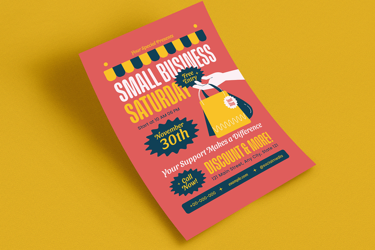 Modern Flat Design Small Business Sa, a Flyer Template by VectorVactory (Photo 3 of 3)