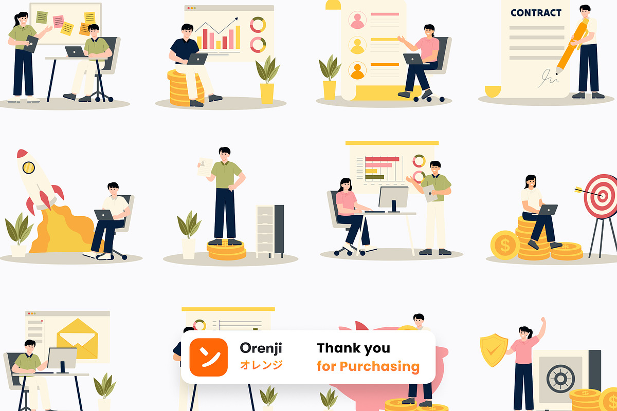 Business 2D Illustration, an Illustration by orenjidesign (Photo 8 of 8)