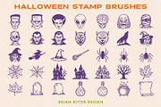 Halloween Stamp Brushes, a Brush Add-On by Brian Ritter Design (Thumbnail 4 of 5)
