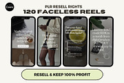 PLR MRR Faceless Reels Resell Rights, a Social Media Template by The Thrive Society (Thumbnail 1 of 9)