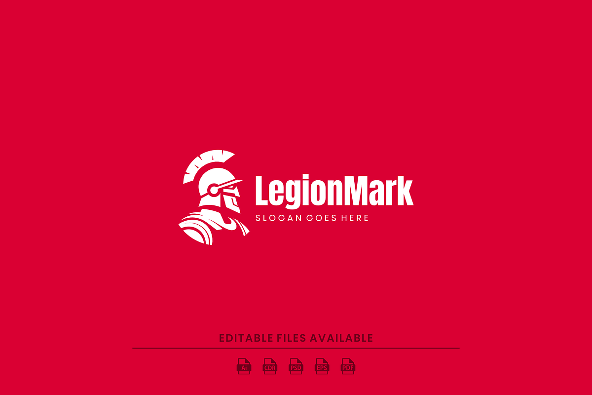 Bold Silhouette Spartan Logo Design, a Branding & Logo Template by Artnivora.Std