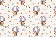 Hedgehog and air balloon, a Pattern Graphic by Olena Kuznietsova (Thumbnail 9 of 10)