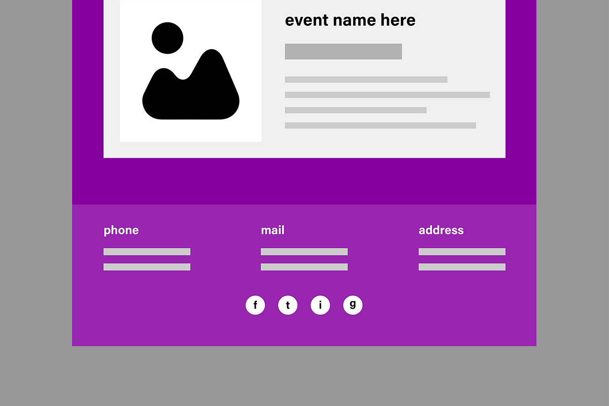Business Newsletter Wireframe, a Wireframe Template by MightyDesign (Photo 6 of 9)