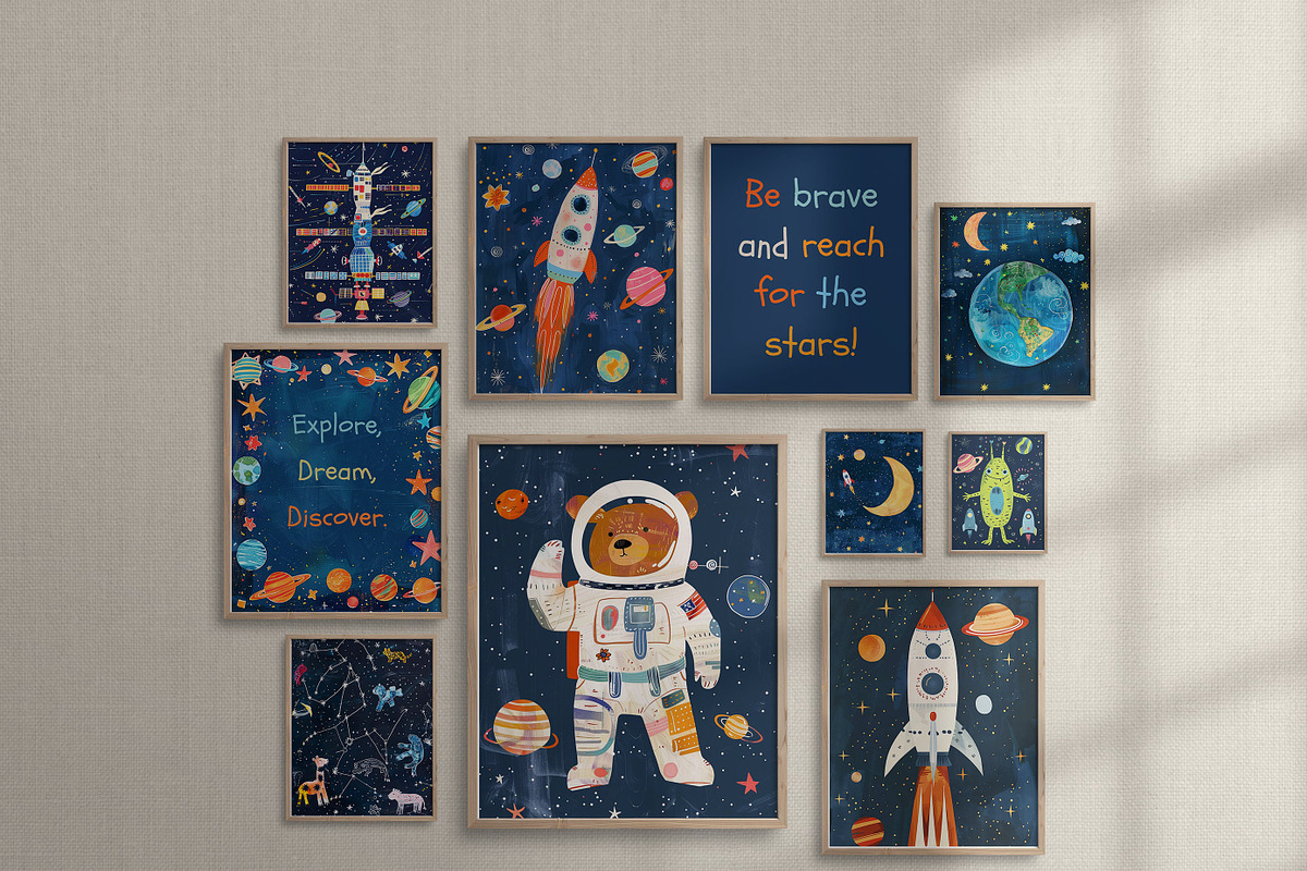 100 Retro Boys Room Wall Art Prints, a Graphic by Malunio (Photo 10 of 11)