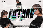 CYBERNETIC futuristic Y2k Cyberpunk, a Sans Serif Font by dansdesign (Thumbnail 5 of 6)