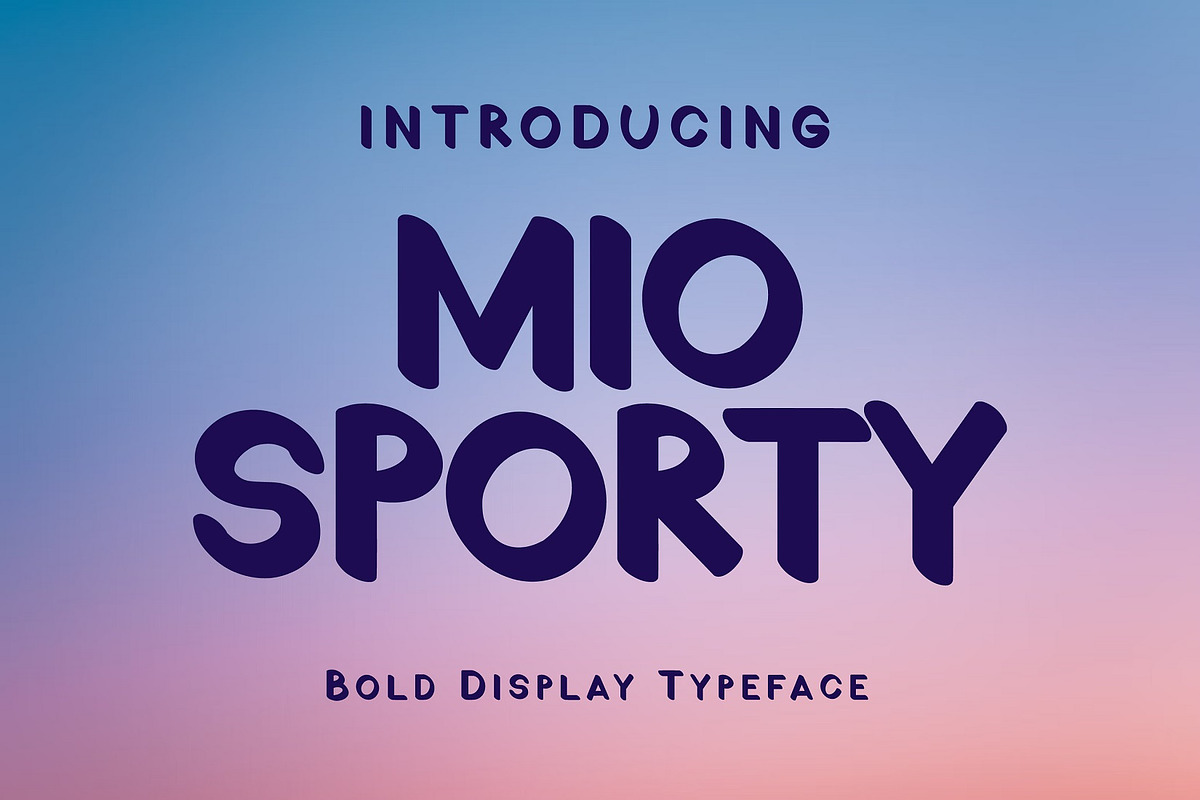 Mio Sporty Bold Display Type Face, a Sans Serif Font by Gumrega Studio (Photo 1 of 6)