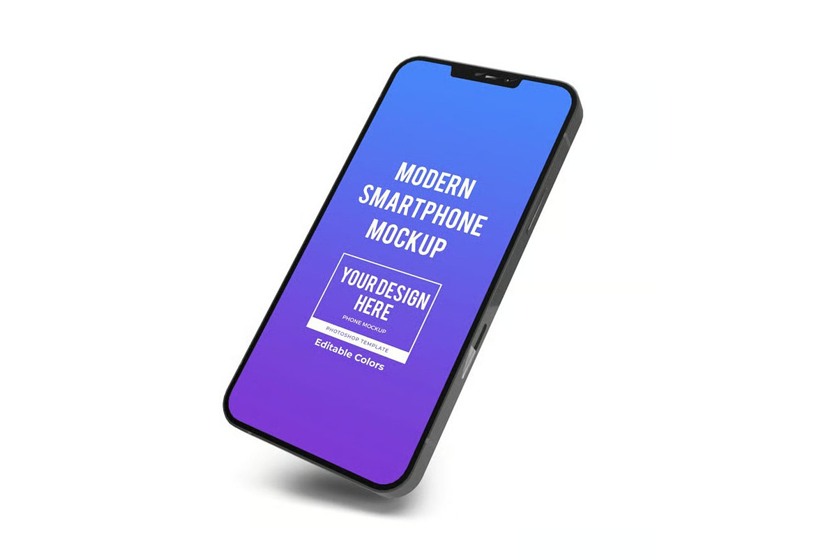 iPhone 13 Mockup Smartphone Template, an iPhone Mockup by DesignRushMarket (Photo 6 of 11)