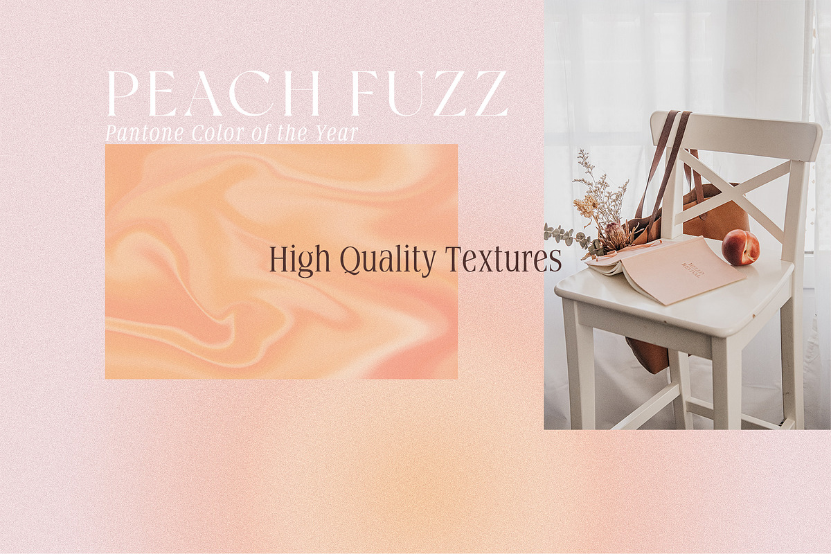 Peach Gradient Texture Backgrounds, a Texture Graphic by Oksana Trygub (Photo 5 of 9)