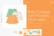 Baby Cardigan with Flounces Mock-up, a Hoody Mockup by Mocca Mockups Store (Thumbnail 1 of 18)