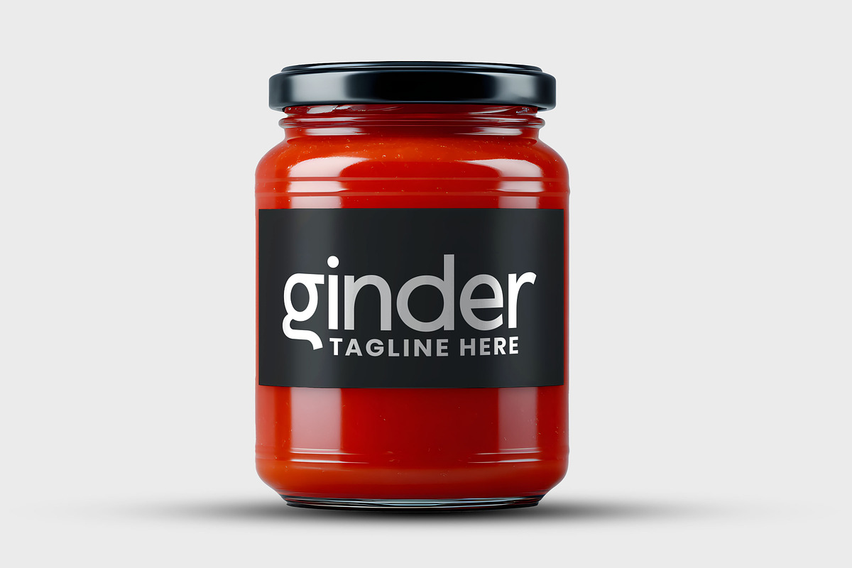 Tomato Sauce Jar Mockup, a Packaging Mockup by GenesisCreativeCo (Photo 2 of 4)