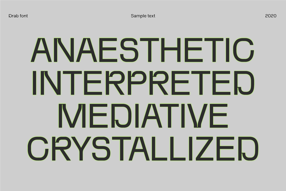 Drab — modern grotesk font, a Sans Serif Font by Viktor Pesotsky | Fonts (Photo 18 of 18)