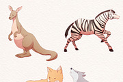 Watercolor Cute Animals Illustration, an Animal Illustration by ArtbyHien (Thumbnail 8 of 13)