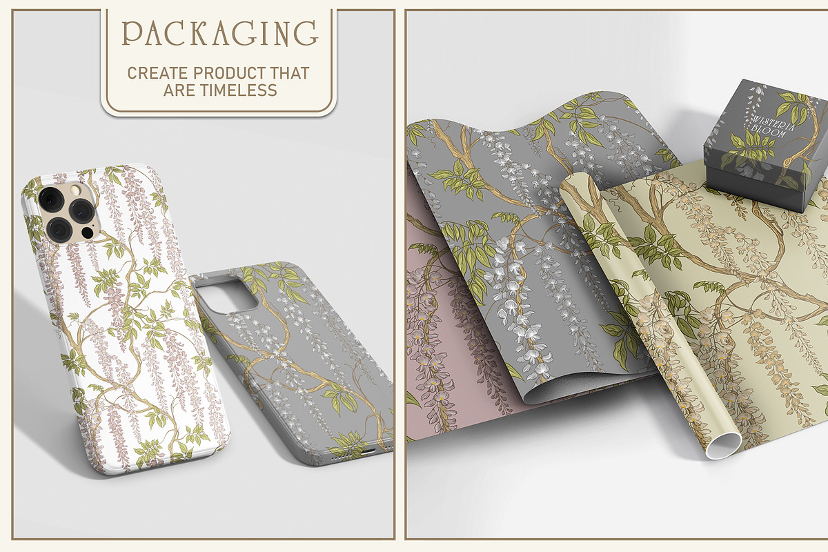 Fresco collection Wisteria bloom, a Wallpaper Graphic by Natalia0307 (Photo 21 of 25)
