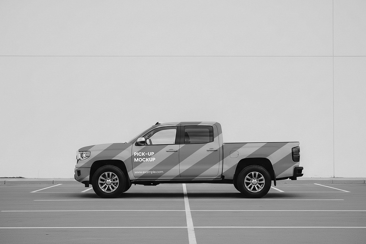 Pickup Truck Wrap Mockup Template, a Product Mockup by graphypix (Photo 4 of 4)