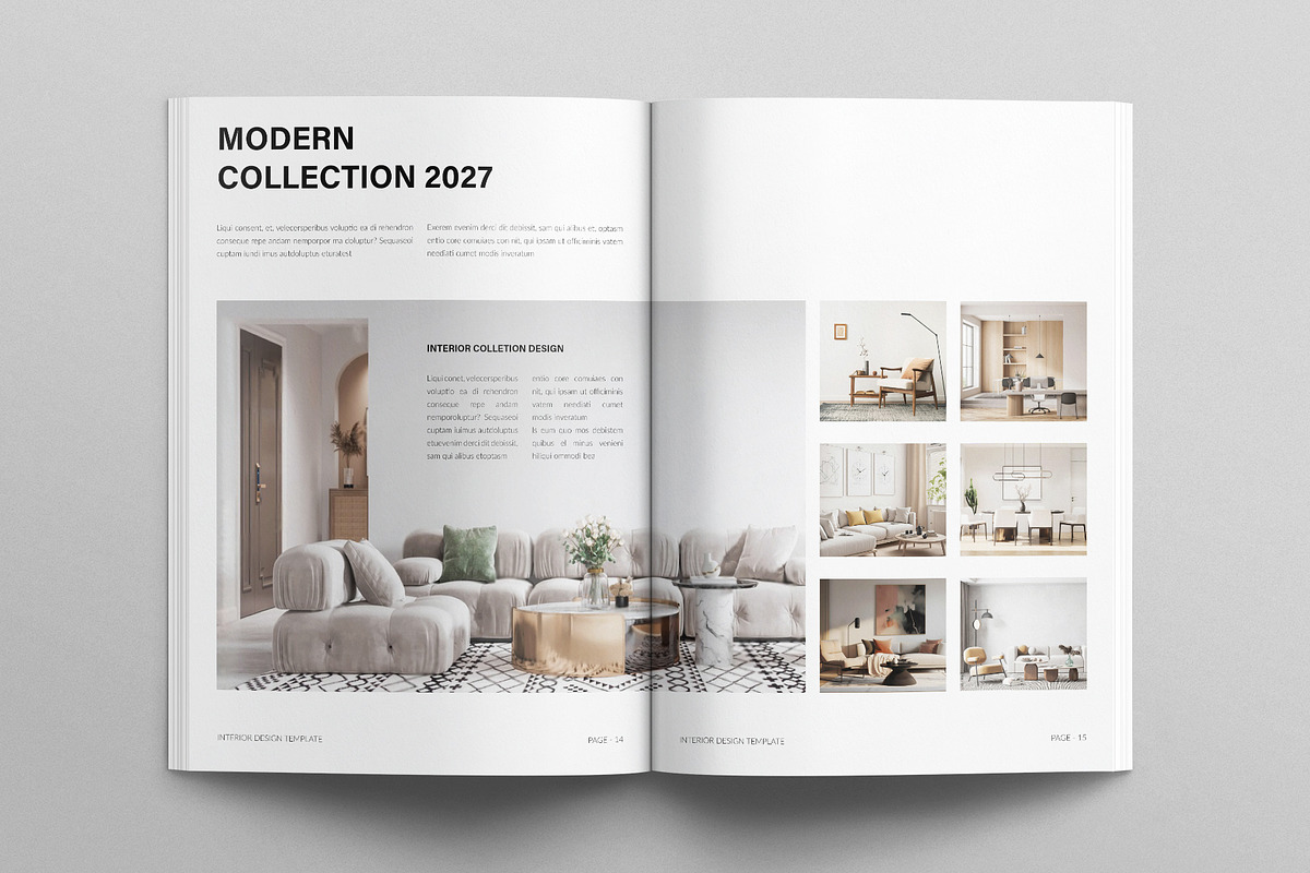 Minimal Interior Design Template, a Brochure Template by E-Type (Photo 6 of 7)