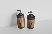 Amber Dispenser Bottle Mockup Bundle, a Packaging Mockup by kebunmockup (Thumbnail 5 of 5)