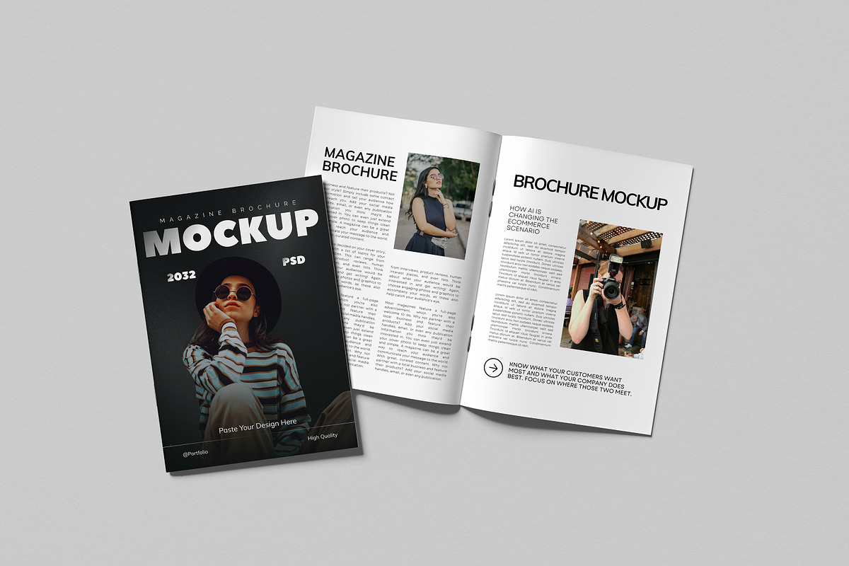 Magazine Brochure Mockup, a Books & Magazine Mockup by AnasStudio (Photo 5 of 7)