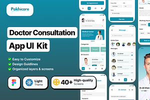 Pakhicare - Appointment App UI Kit, an UI Kit Template by piyush608